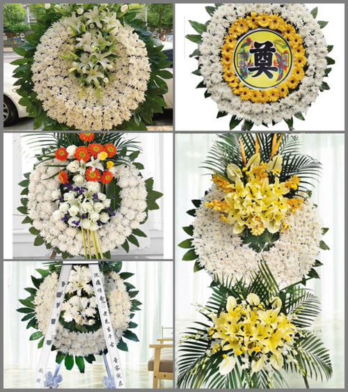 山东青岛平度市灰埠镇卧龙王家村花圈速递