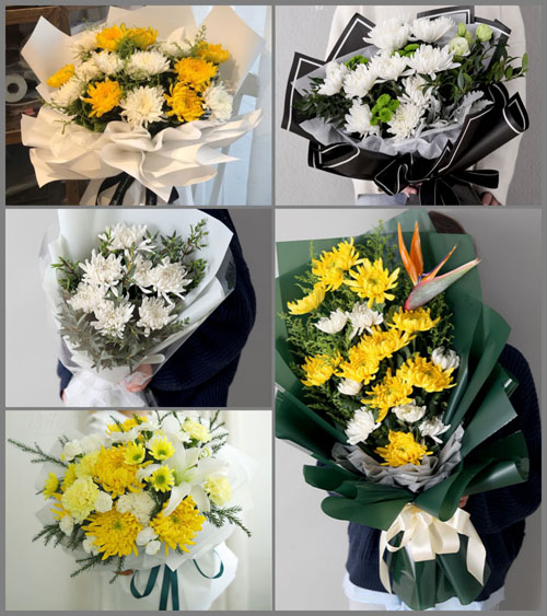 山东青岛平度市灰埠镇卧龙王家村白事花束代送